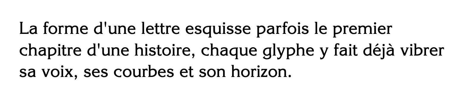 Phrase commune composée en ITC Korinna Std