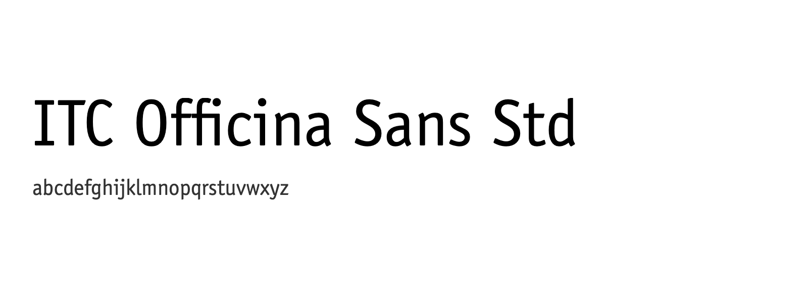 Spécimen de ITC Officina Sans Std