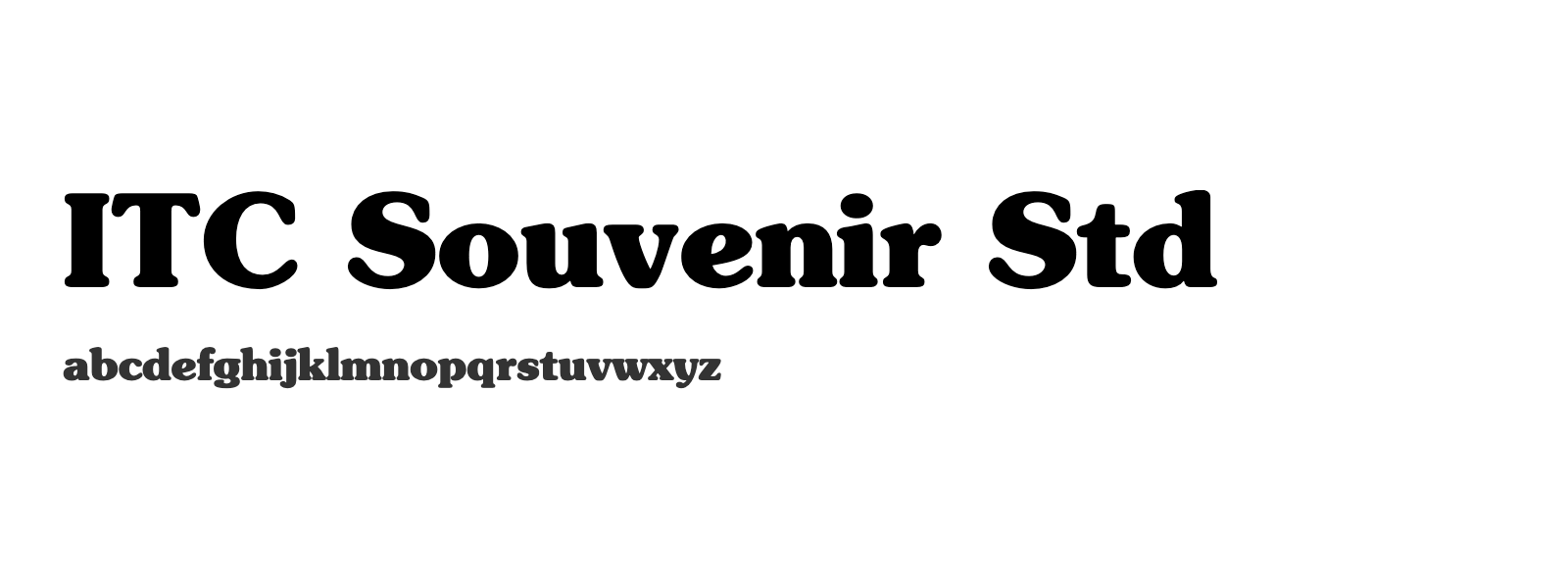 Spécimen de ITC Souvenir Std