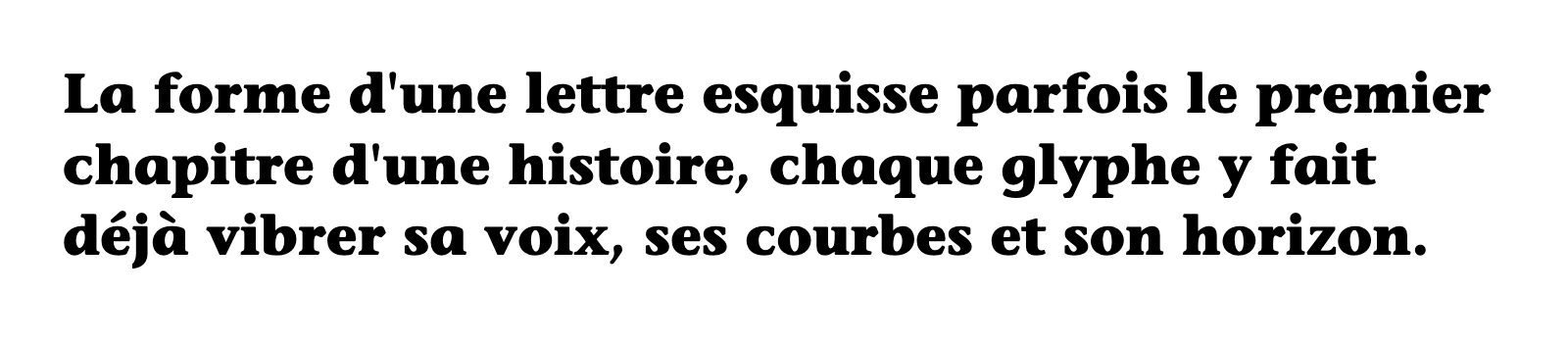 Phrase commune composée en ITC Stone Informal Std