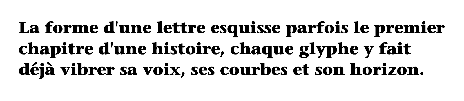 Phrase commune composée en ITC Stone Serif Std