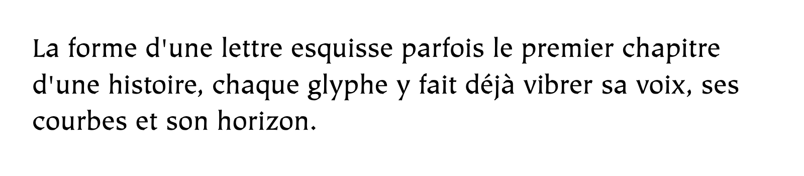 Phrase commune composée en ITC Tiepolo Std