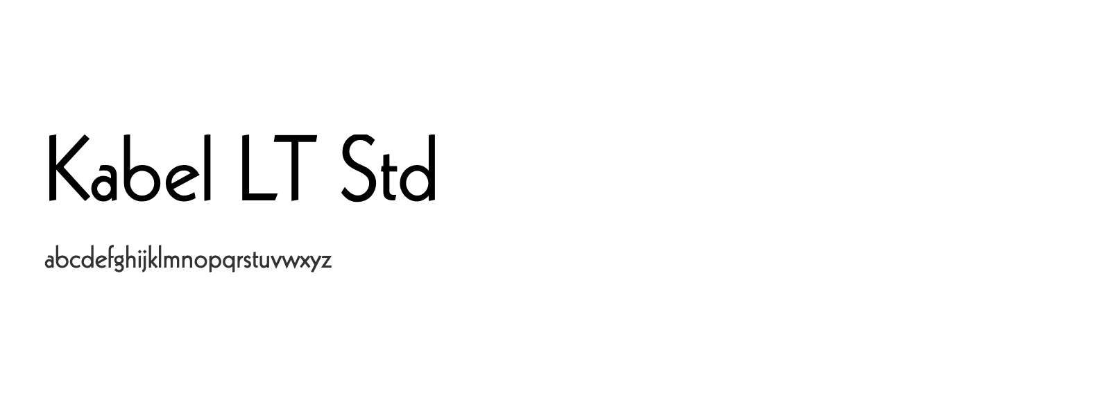 Spécimen de Kabel LT Std