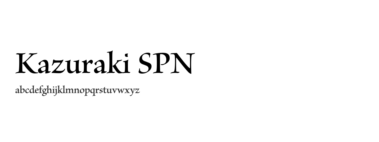 Spécimen de Kazuraki SPN