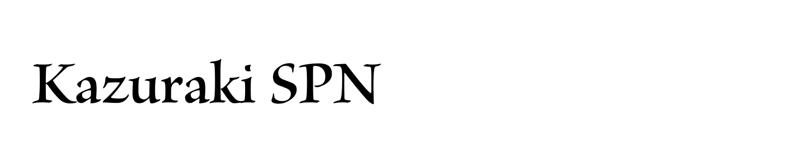 Nom de la famille Kazuraki SPN composé dans la police