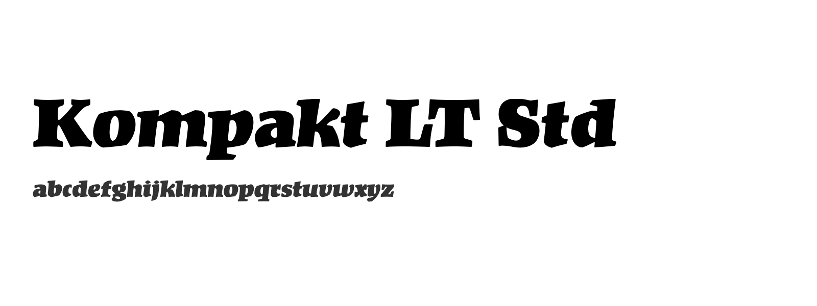 Spécimen de Kompakt LT Std