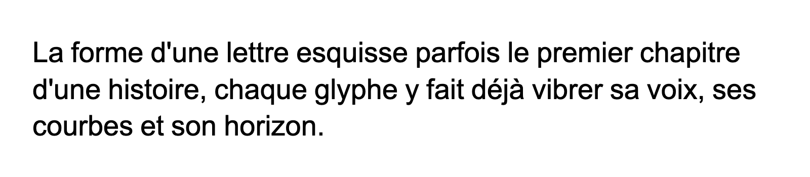Phrase commune composée en Logo Line Std