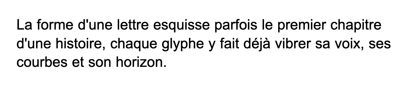 Phrase commune composée en Lucida Math Std
