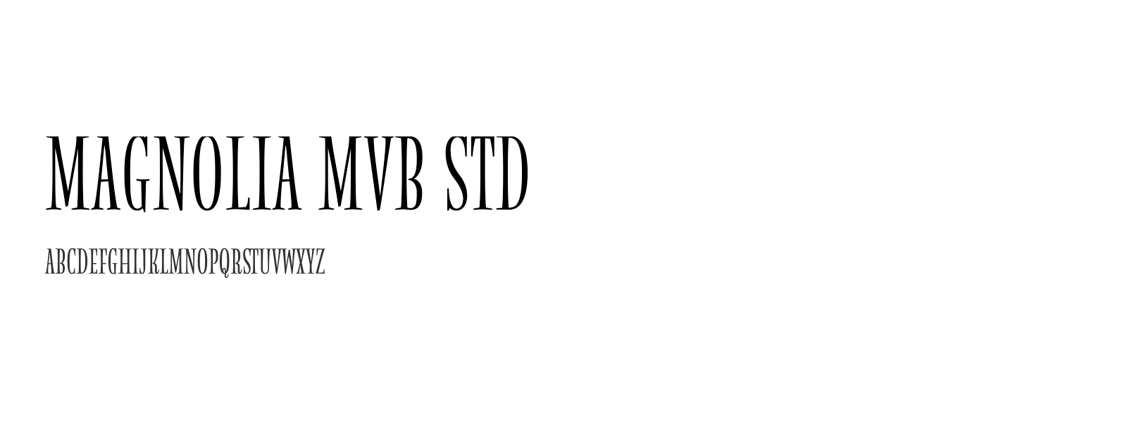 Spécimen de Magnolia MVB Std
