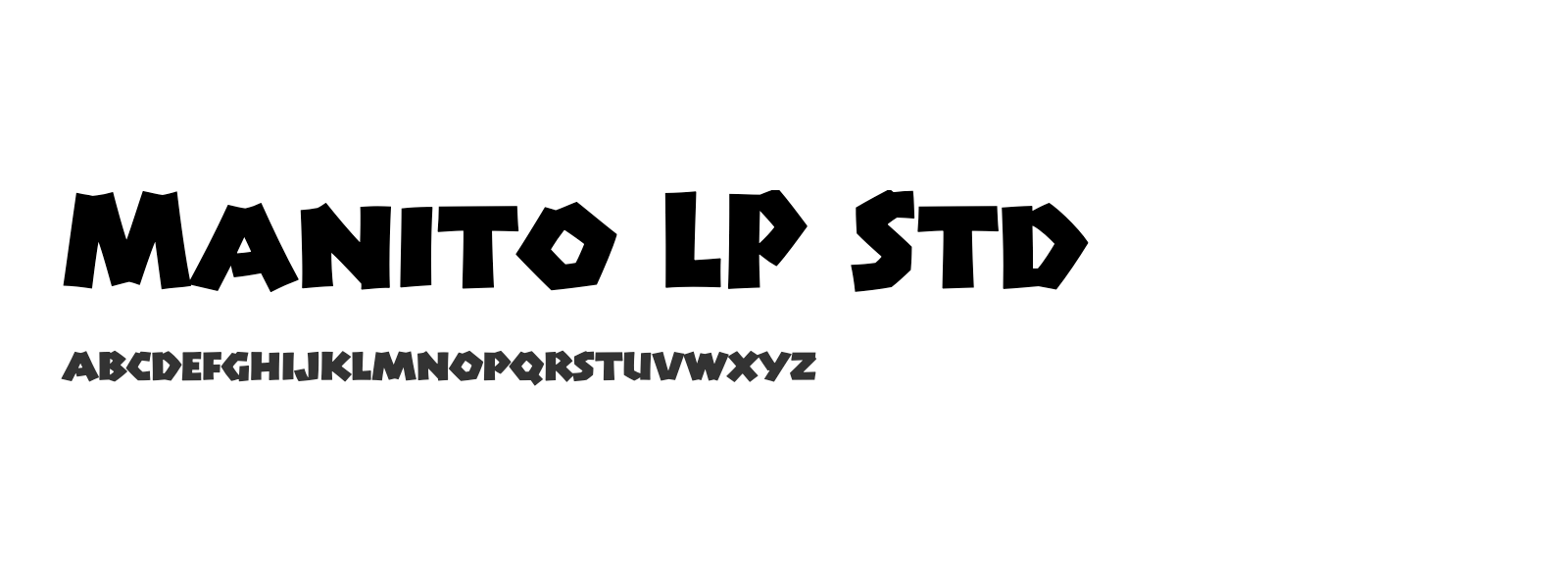 Spécimen de Manito LP Std