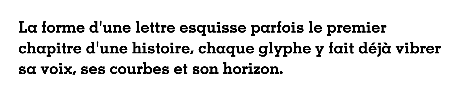 Phrase commune composée en Memphis LT Std