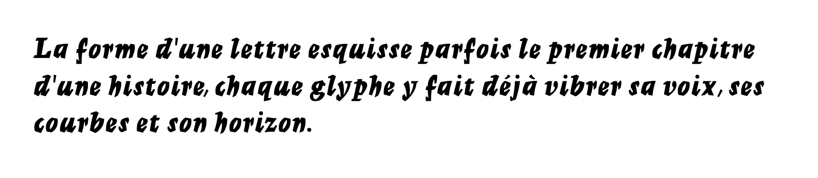 Phrase commune composée en Mercurius MT Std