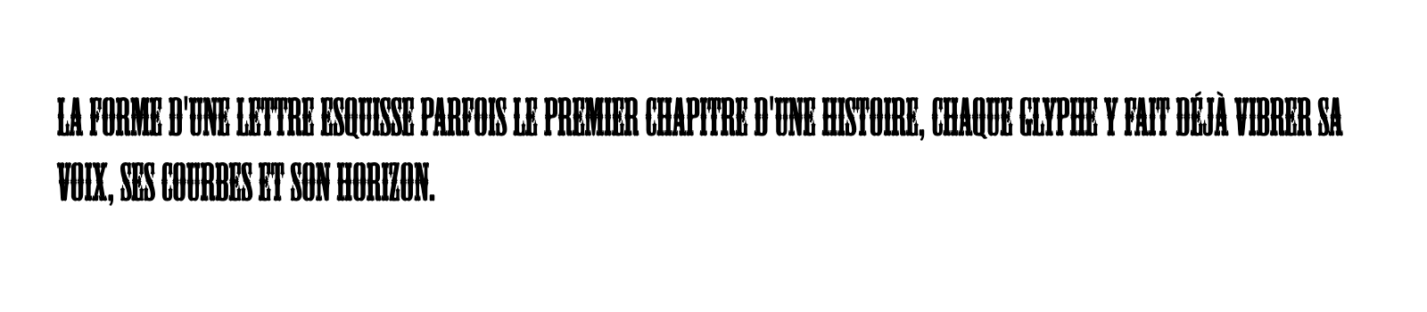Phrase commune composée en Mesquite Std