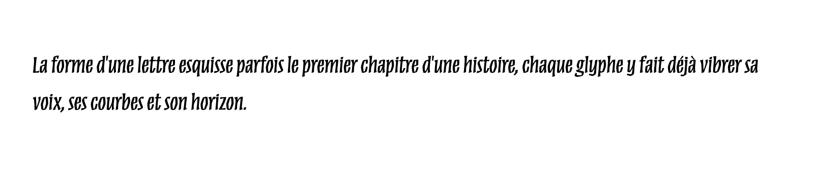 Phrase commune composée en Mezz Std