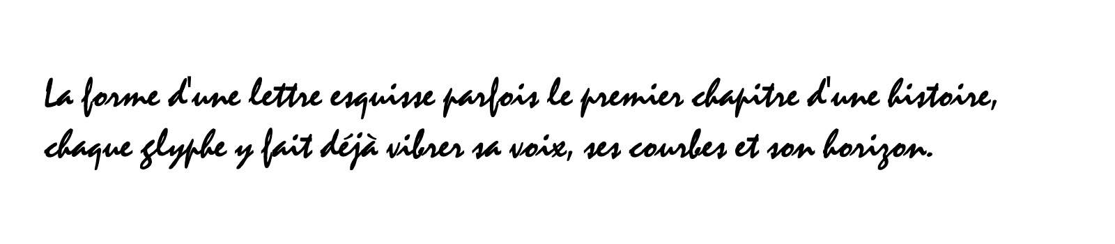 Phrase commune composée en Mistral Std