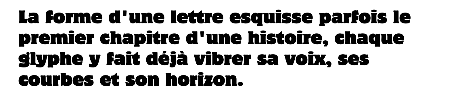 Phrase commune composée en Motter Corpus Std