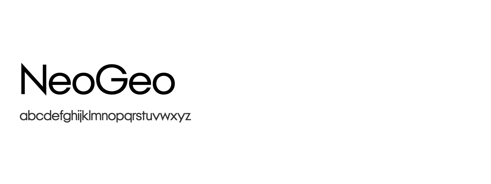 Spécimen de NeoGeo