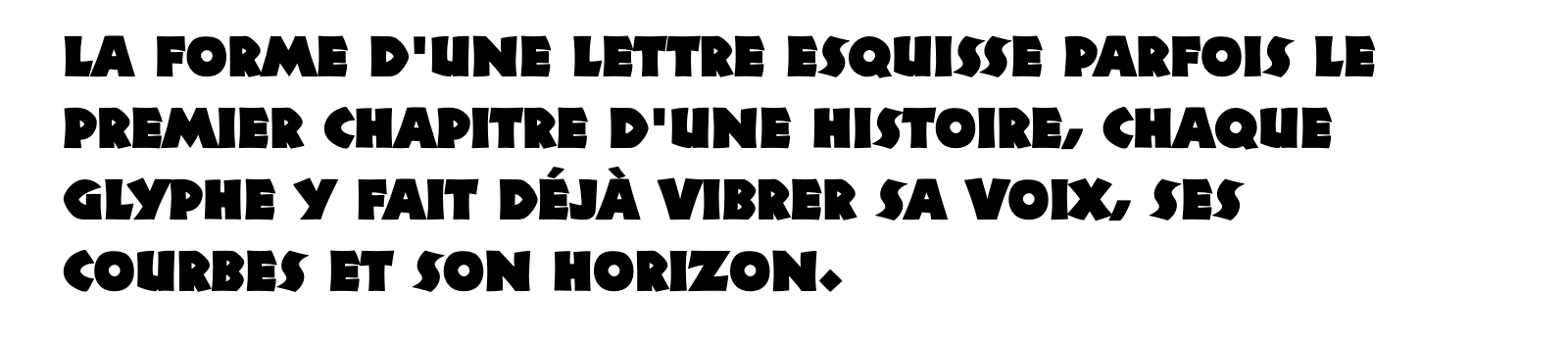 Phrase commune composée en Neuland LT Std