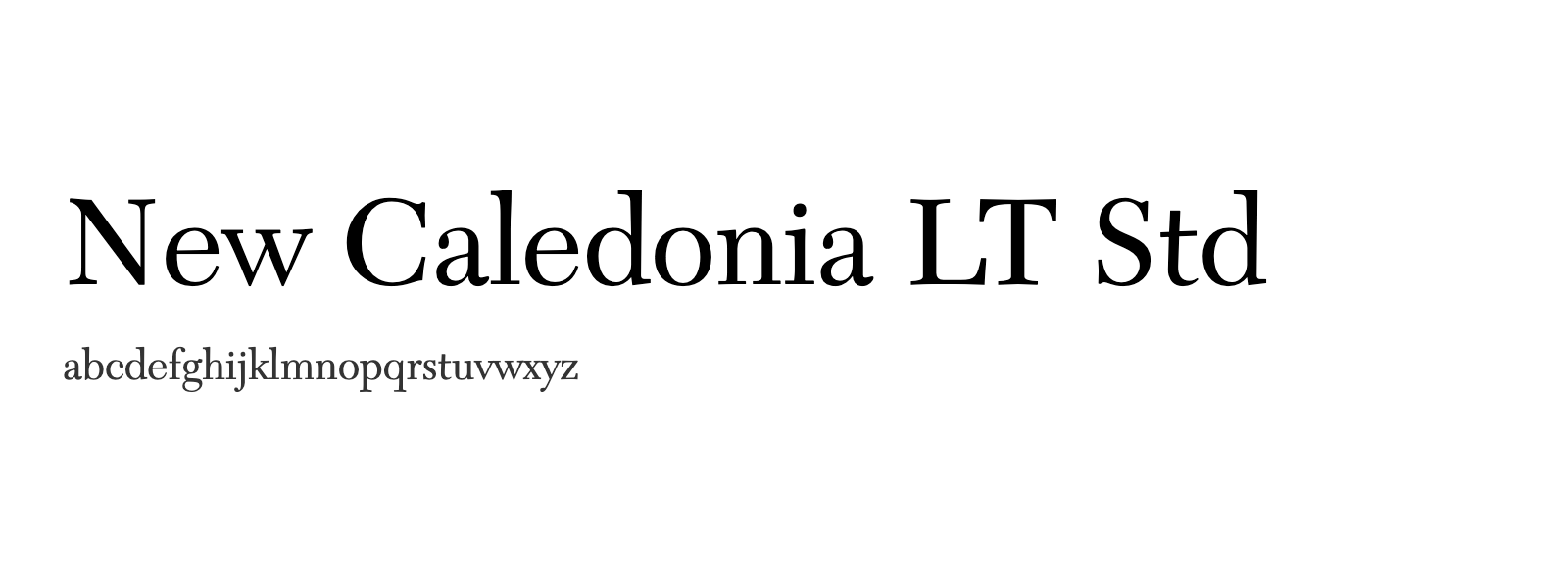 Spécimen de New Caledonia LT Std
