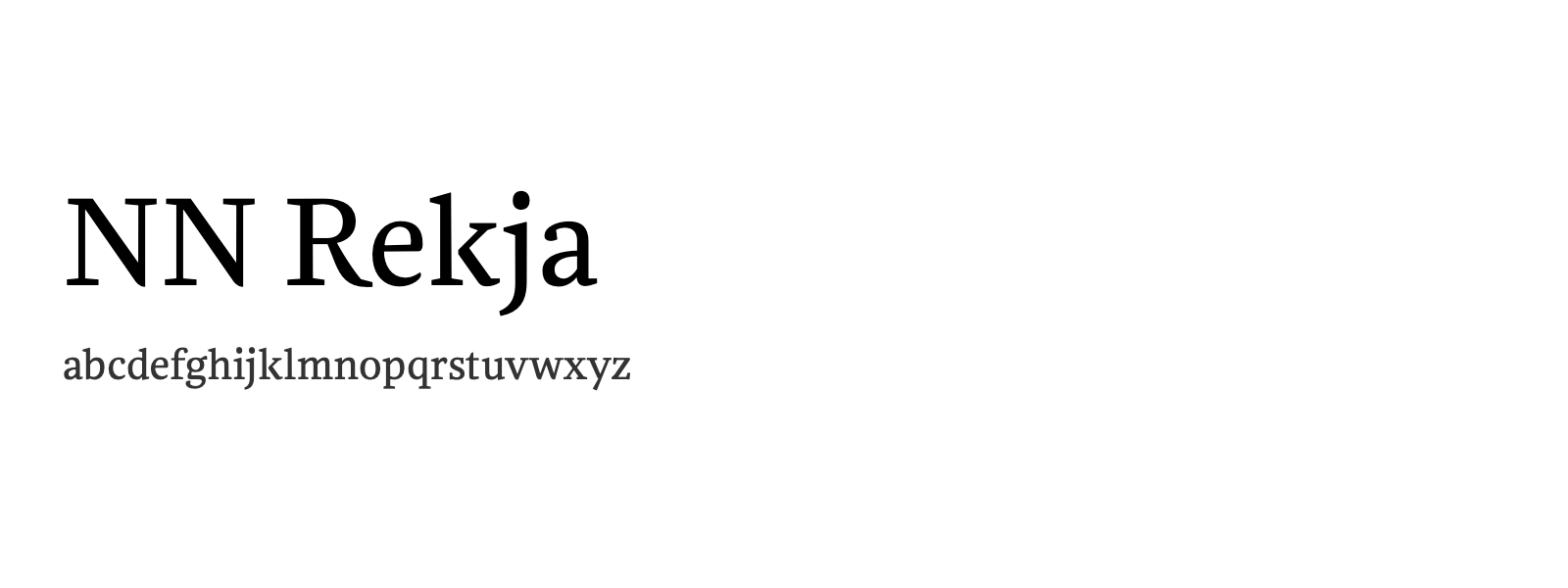 Spécimen de NN Rekja