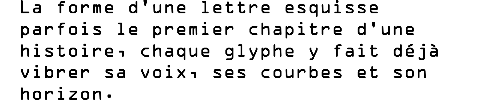 Phrase commune composée en OCR A Std