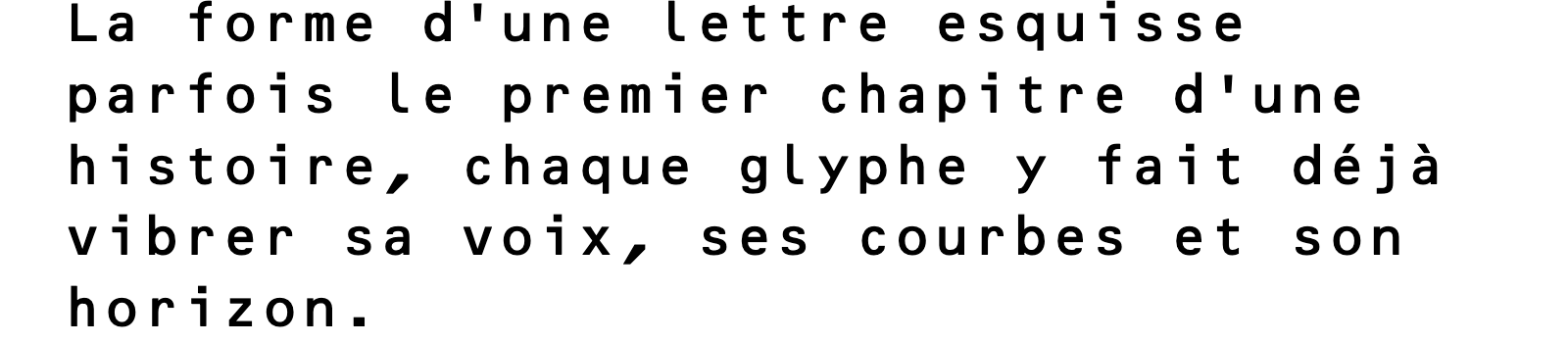 Phrase commune composée en OCR B Std