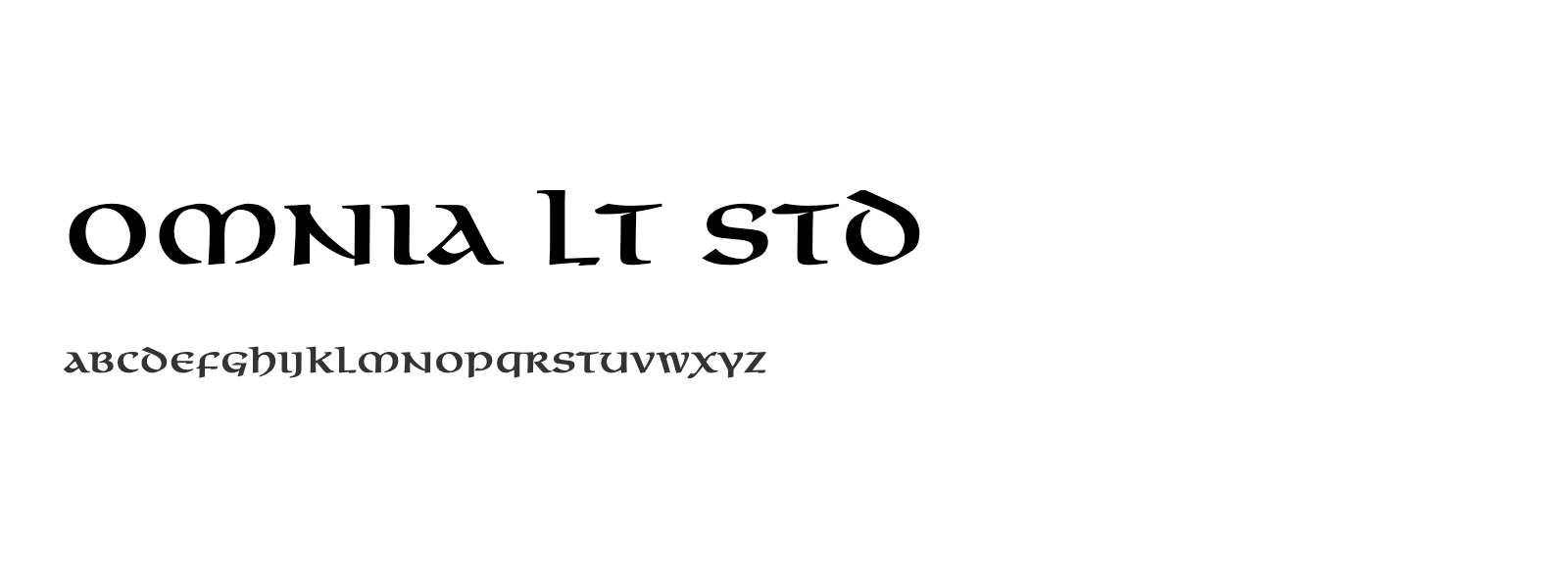 Spécimen de Omnia LT Std