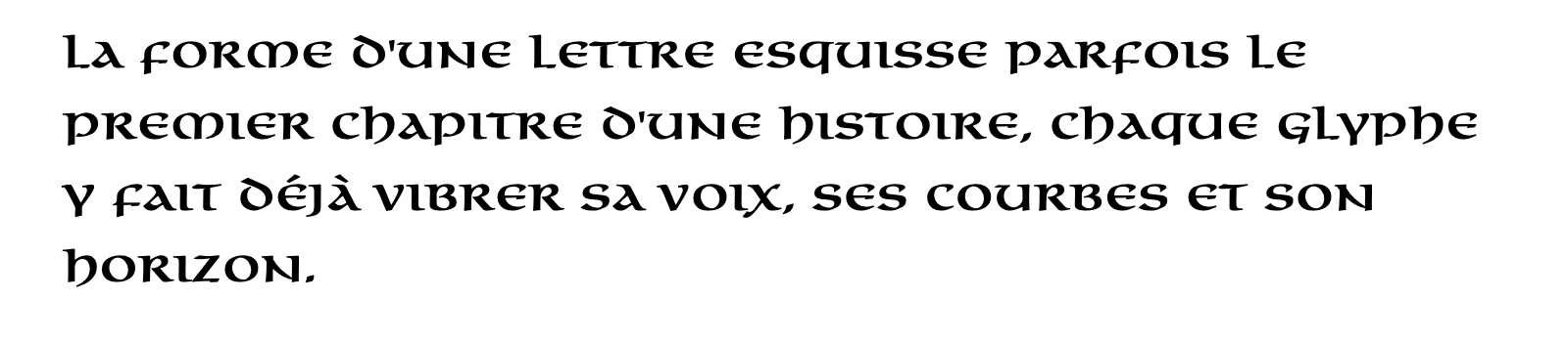 Phrase commune composée en Omnia LT Std