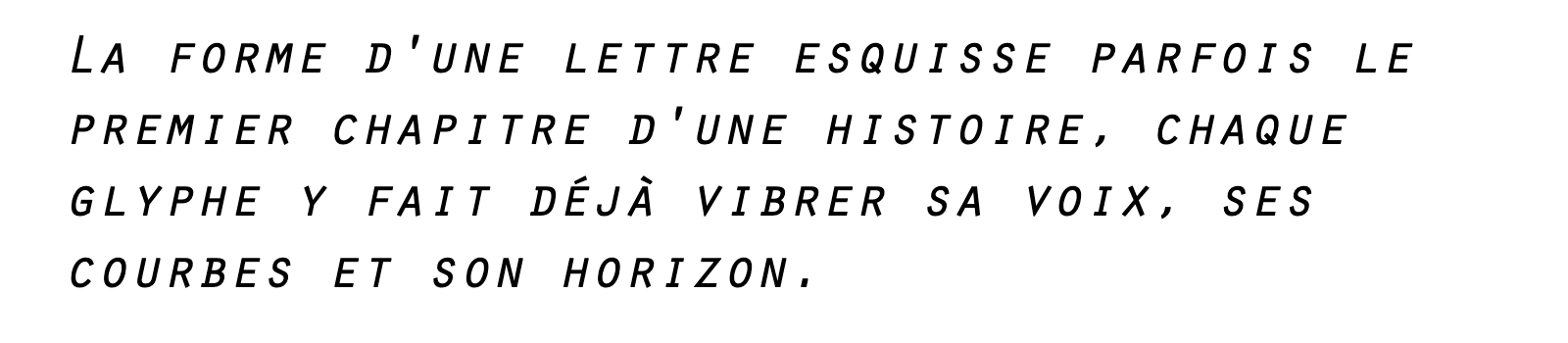 Phrase commune composée en Orator Std