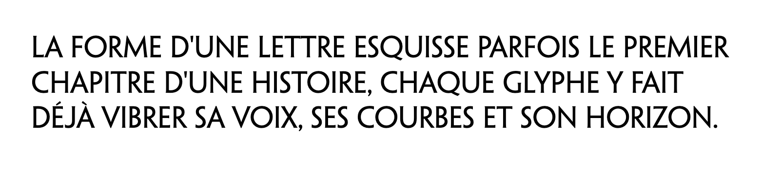 Phrase commune composée en Penumbra Flare Std
