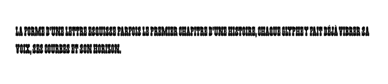 Phrase commune composée en Pepperwood Std