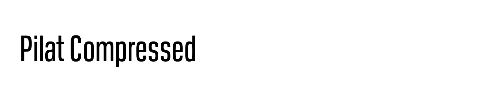 Nom de la famille Pilat Compressed composé dans la police