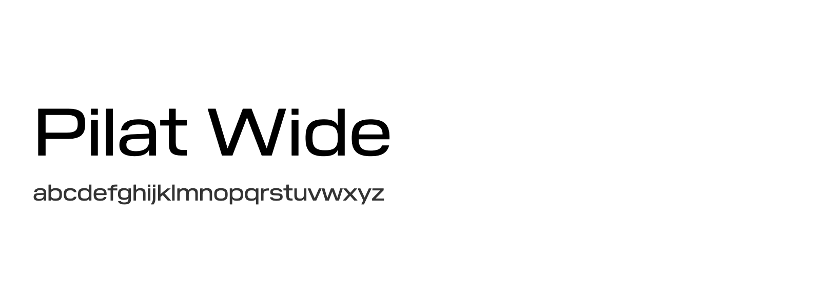Spécimen de Pilat Wide