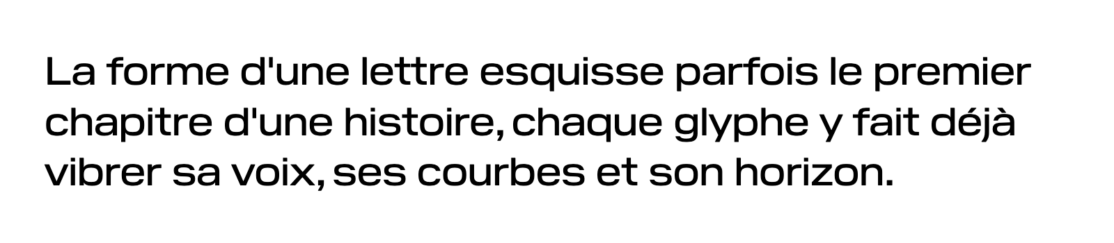 Phrase commune composée en Pilat Wide