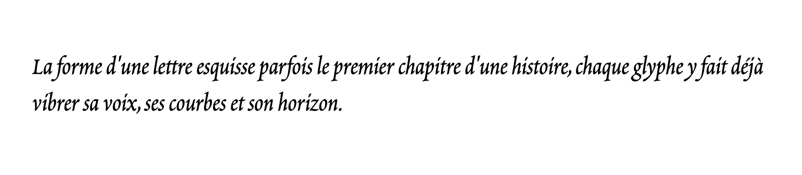 Phrase commune composée en Poetica Std