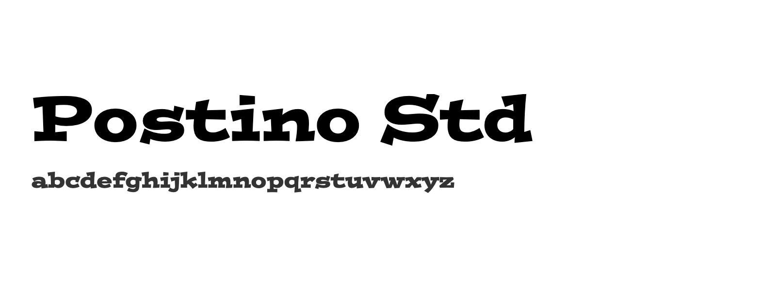 Spécimen de Postino Std
