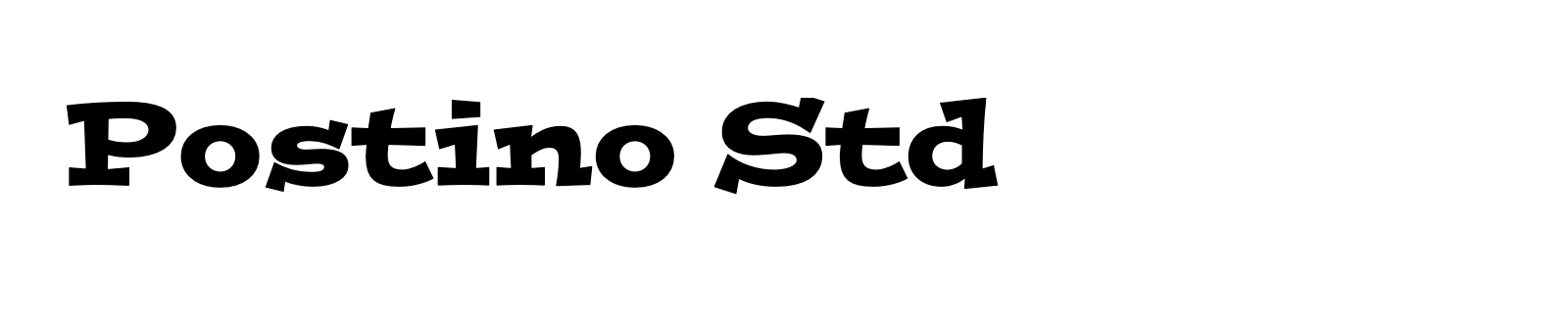 Nom de la famille Postino Std composé dans la police