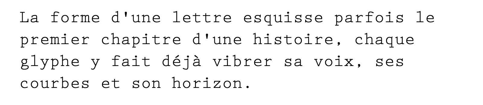 Phrase commune composée en Prestige Elite Std