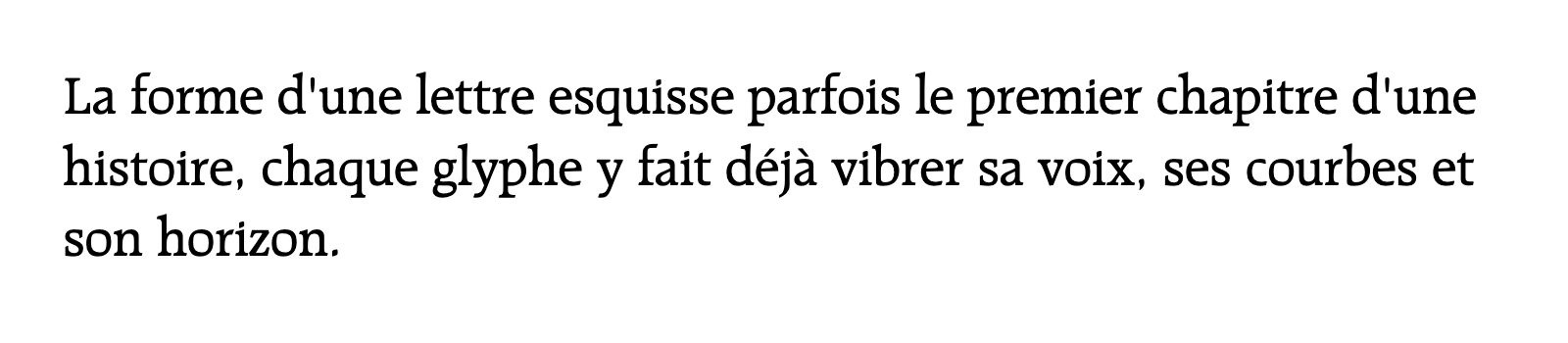 Phrase commune composée en Raleigh LT Std