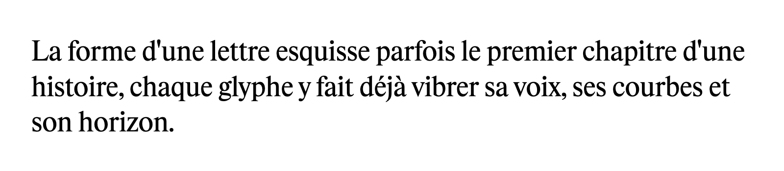 Phrase commune composée en Rhymes Display