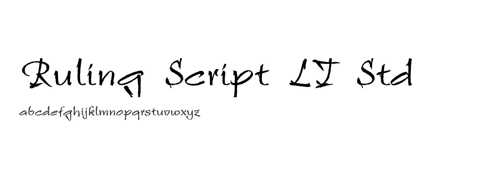 Spécimen de Ruling Script LT Std