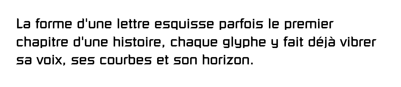 Phrase commune composée en Russell Square Std