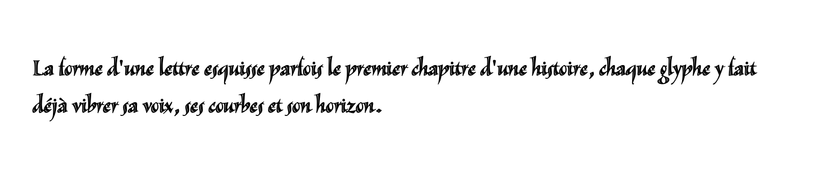 Phrase commune composée en Sassafras Std