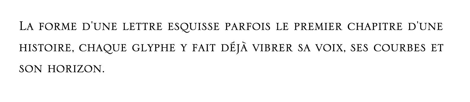 Phrase commune composée en Serlio LT Std