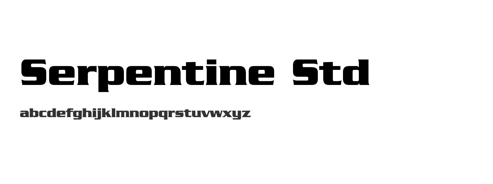 Spécimen de Serpentine Std