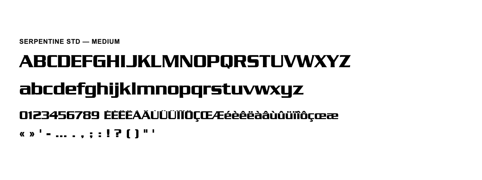 Spécimen de Serpentine Std Medium