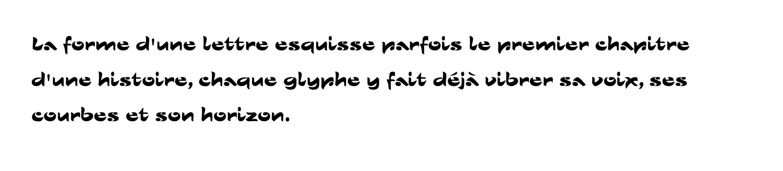 Phrase commune composée en Sho LT Std