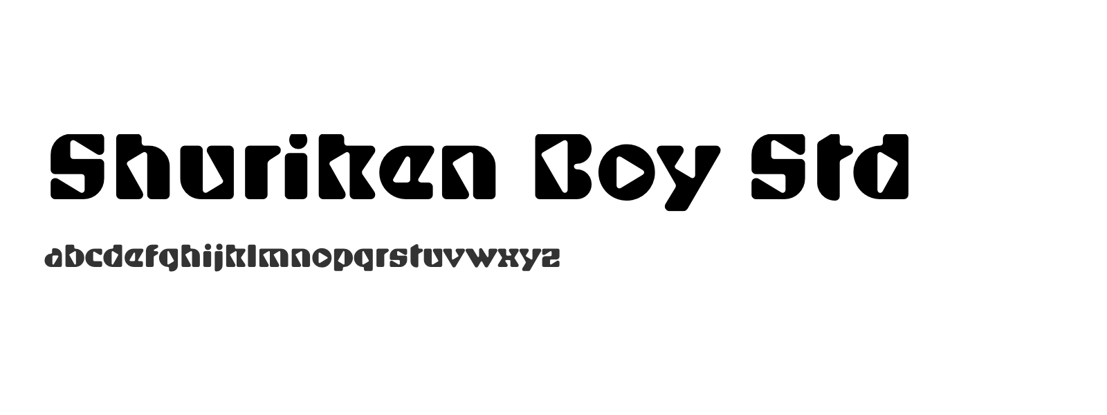 Spécimen de Shuriken Boy Std