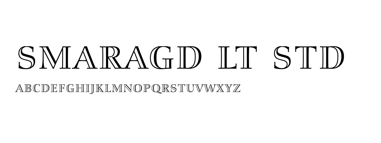 Spécimen de Smaragd LT Std