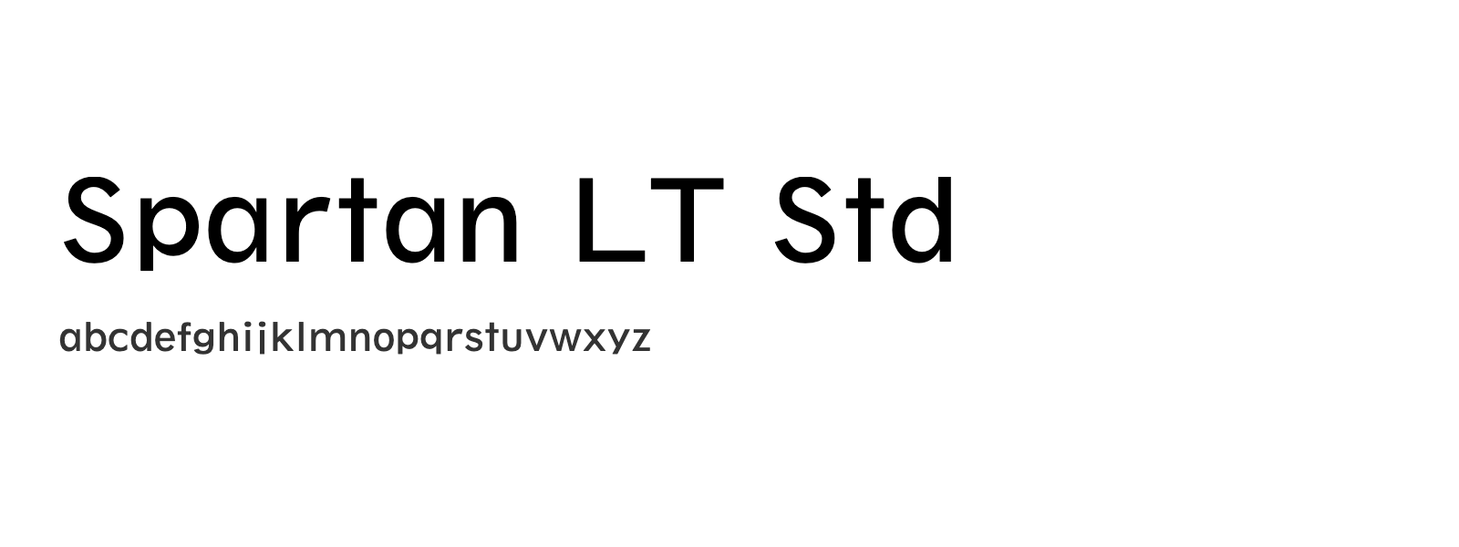 Spécimen de Spartan LT Std